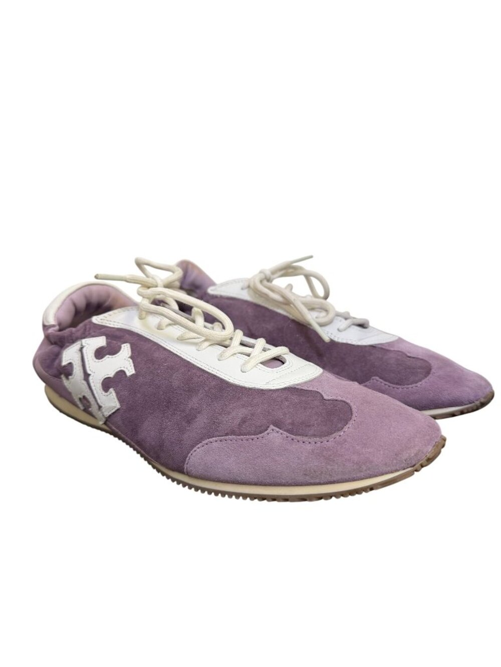 Tory Burch Purple Suede & Leather Sneakers Size 10.5